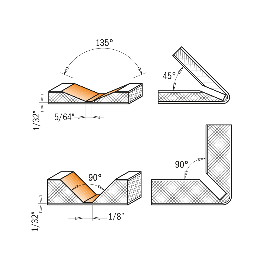 Čelní fréza pro Alucobond - D=18 I=7,4 A=90 S=8
