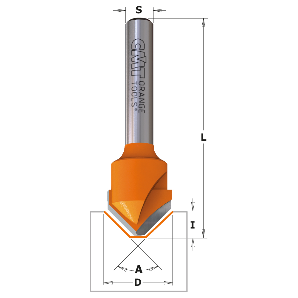 Čelní fréza pro Alucobond - D=18 I=3,3 A=135 S=8