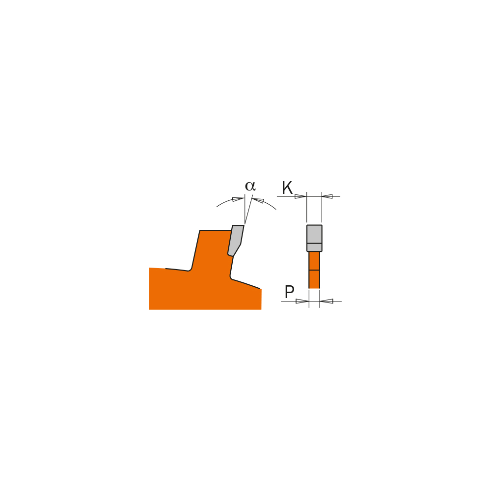 CMT Průmyslový drážkovací kotouč - D=150 F=30 Z=12 K/P=5,0/3,0