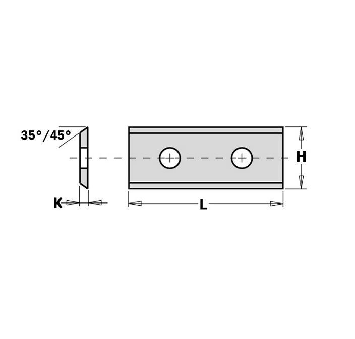 Výměnný nůž HM - 20,0x12,0x1,5mm KCR08 <35 LH