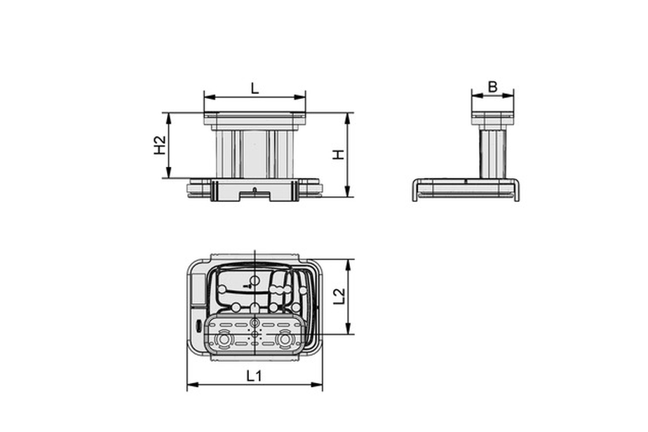 Vakuový blok VCBL-K2-PRO 130x30x100 mm