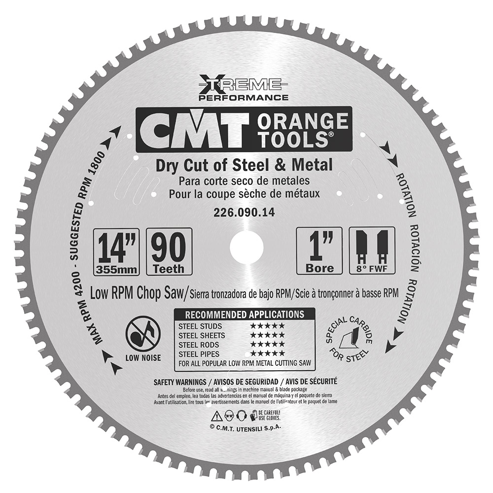 CMT Pilový kotouč na kov a ocel D=254 F=15,87 Z=48 K= 2,2/1,8