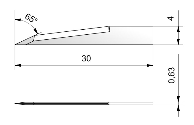 Plochý nůž ITA.27 BLD-SF427 i-427