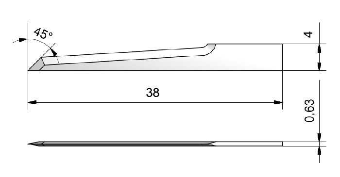 Plochý nůž ITA.28 BLD-SF428 i-428