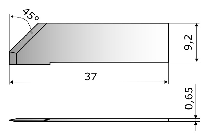 Plochý nůž ITA.4483