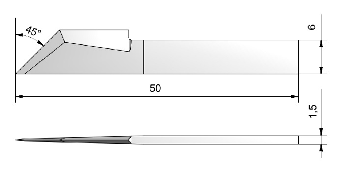 Plochý nůž ITA.46 BLD-SF346 i-346