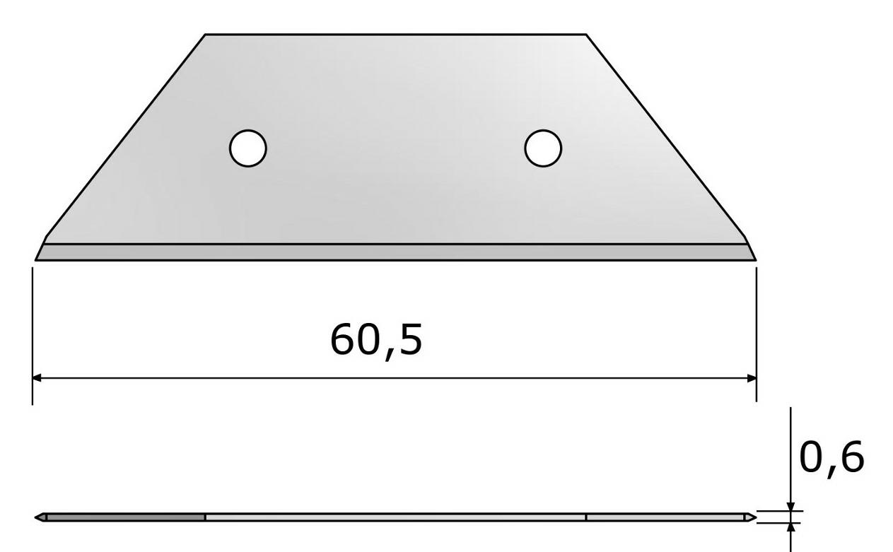 Plochý nůž ITA.511 BLD-TZ511