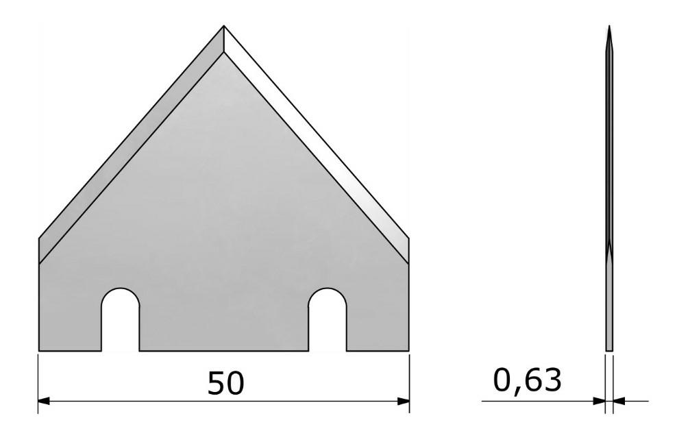 Plochý nůž ITA.571 BLD-DF571