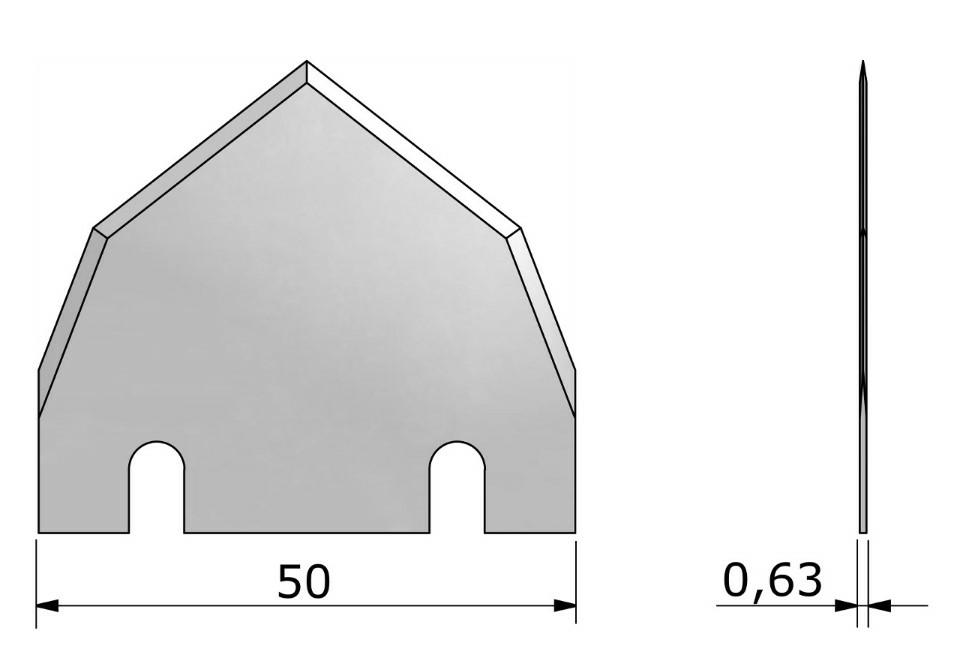 Plochý nůž ITA.572 BLD-DF572