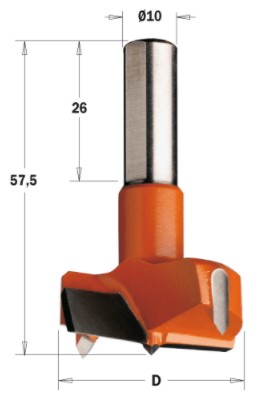 Sukovník pro strojní vrtání (D=30 mm; L=57,5 mm; Z2) LH