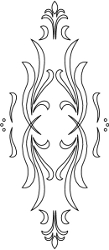 CMT Šablona pro ornamenty [A] D=440x185