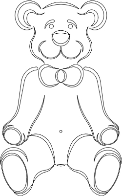 CMT Šablona pro ornamenty Méďa [F] D=394x203