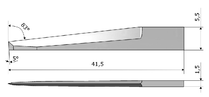 Plochý nůž ITA.68