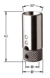 Upínací hlavička a adapter, rychloupínací systém (D=10; D1=18)