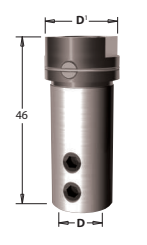 Upínací hlavička a adapter, rychloupínací systém (D=10; D1=20)