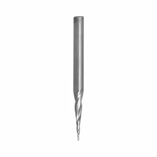 Spirálová HW fréza se zaobleným čelem pro 2D/3D (D=0,8mm; l=30mm; S=6mm) RH