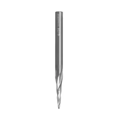 Spirálová HW fréza se zaobleným čelem pro 2D/3D (D=1,6mm; l=50mm; S=6,35mm) RH