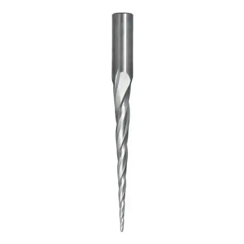 Spirálová HW fréza se zaobleným čelem pro 2D/3D (D=2mm; l=80mm; S=12mm) RH