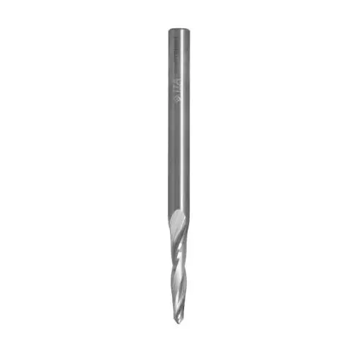 Spirálová HW fréza se zaobleným čelem pro 2D/3D (D=3,2mm; l=25,4mm; S=12mm) RH