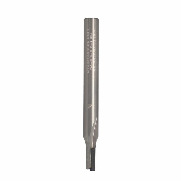 DT1 Diamantová fréza, rovný zub Z1 (D=4mm; I=8mm; S=6mm)