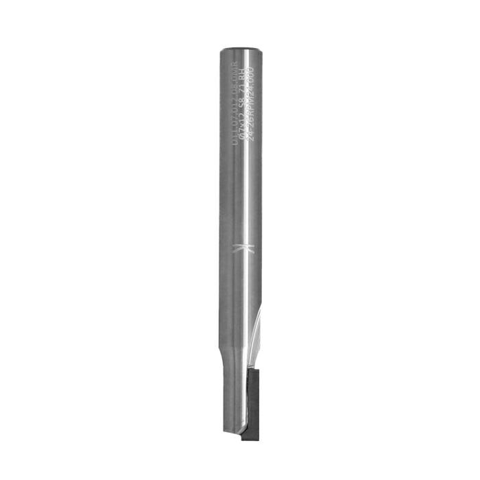 DT1 Diamantová fréza, rovný zub Z1 (D=7mm; I=12mm; S=8mm)