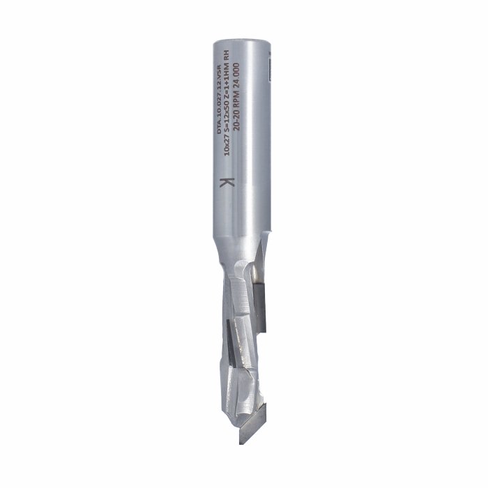 DTA Diamantová fréza ECO dělený zub Z1+1 (D=10mm; I=27mm; S=12mm) RH