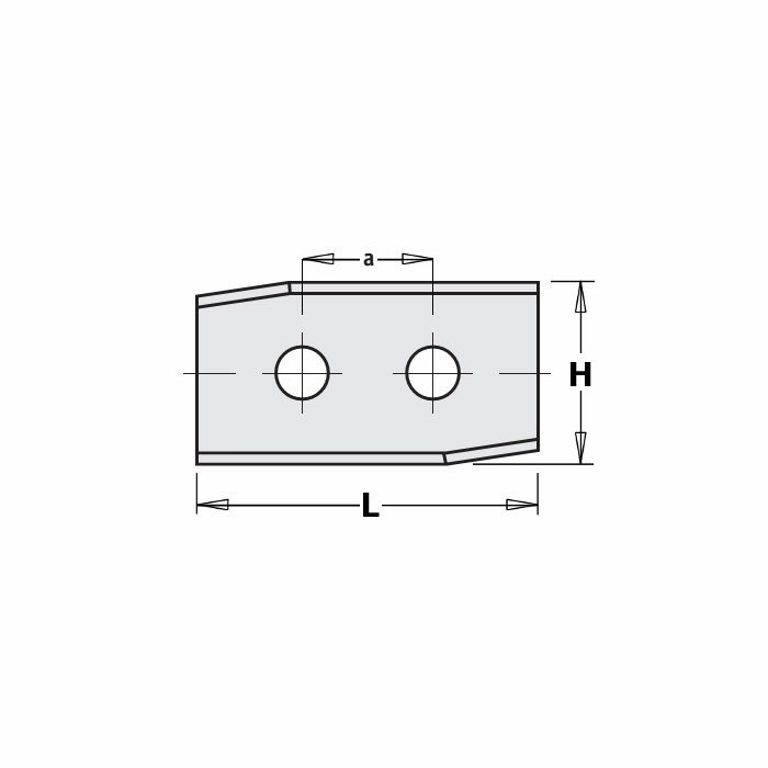 Výměnný nůž HM - 50,0x12,0x1,5mm KCR08 a=26,0 <35 LH
