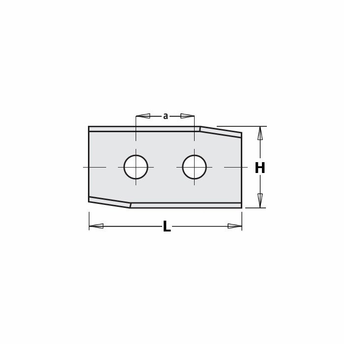 Výměnný nůž HM - 50,0x12,0x1,5mm KCR08 a=26,0 <35 RH