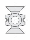 Zaoblovací segment HW - 15,0x17,5x8,0mm HC20 K 11/1 <60