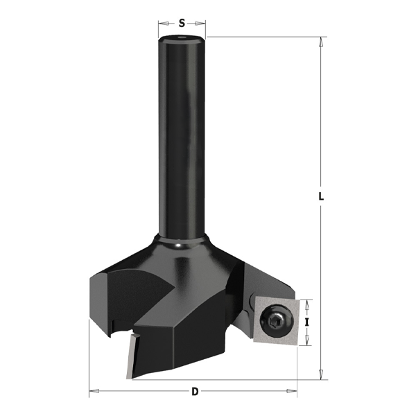 Srovnávací fréza CNC s výměnnými noži D 60, Z 3