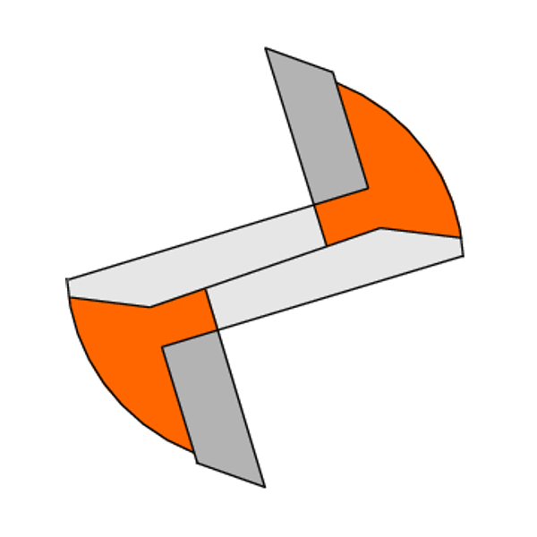 Fréza rovná (D=8; I=28,7; L=76; S=12; Z=3) NESTING